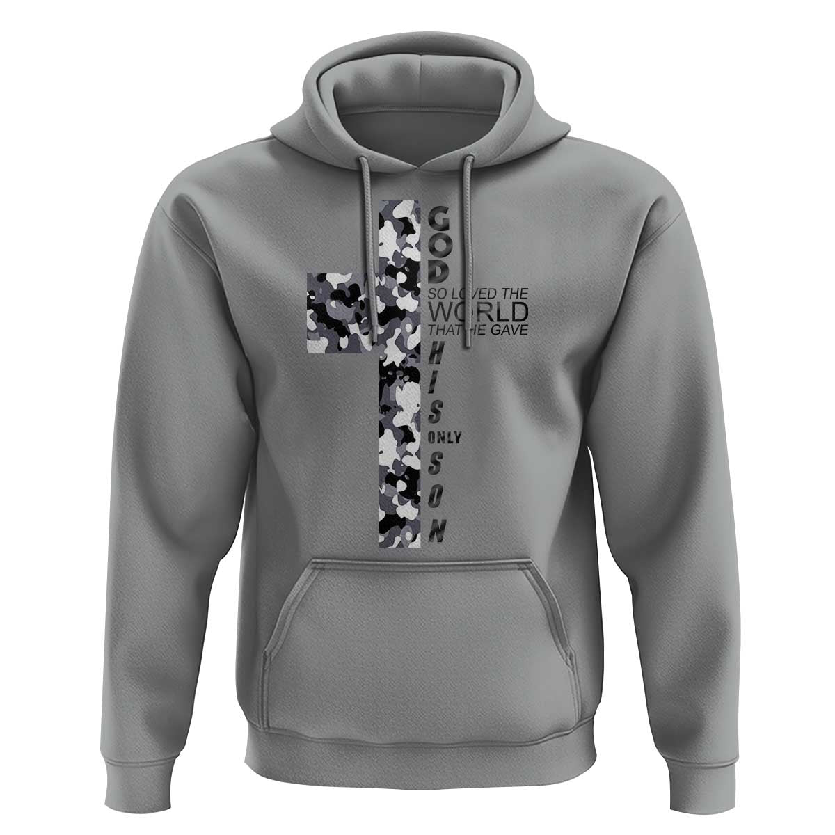 Son Of God Jesus Hoodie Camo Christ Cross Christian 9 John 3 16