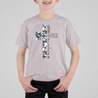 Son Of God Jesus T Shirt For Kid Camo Christ Cross Christian 9 John 3 16