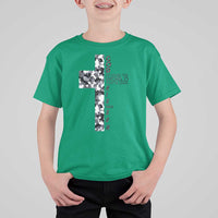 Son Of God Jesus T Shirt For Kid Camo Christ Cross Christian 9 John 3 16