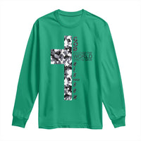 Son Of God Jesus Long Sleeve Shirt Camo Christ Cross Christian 9 John 3 16