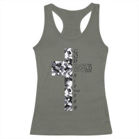 Son Of God Jesus Racerback Tank Top Camo Christ Cross Christian 9 John 3 16