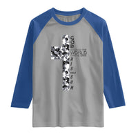 Son Of God Jesus Raglan Shirt Camo Christ Cross Christian 9 John 3 16