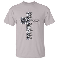 Son Of God Jesus T Shirt Camo Christ Cross Christian 9 John 3 16