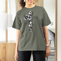Son Of God Jesus T Shirt For Women Camo Christ Cross Christian 9 John 3 16