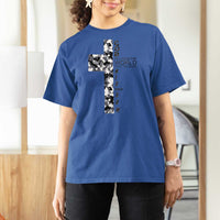Son Of God Jesus T Shirt For Women Camo Christ Cross Christian 9 John 3 16