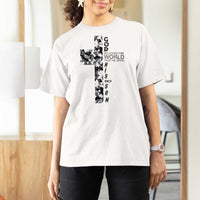 Son Of God Jesus T Shirt For Women Camo Christ Cross Christian 9 John 3 16