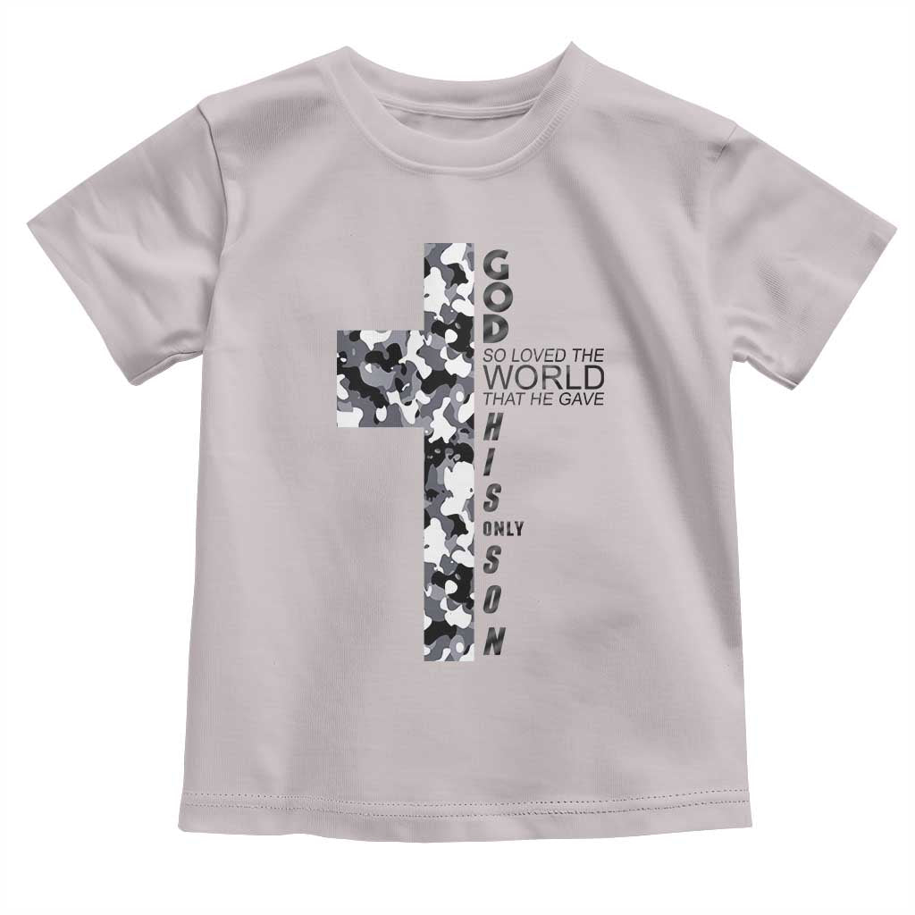Son Of God Jesus Toddler T Shirt Camo Christ Cross Christian 9 John 3 16