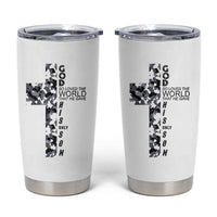 Son Of God Jesus Tumbler Cup Camo Christ Cross Christian 9 John 3 16