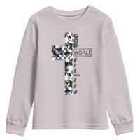 Son Of God Jesus Youth Sweatshirt Camo Christ Cross Christian 9 John 3 16