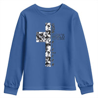 Son Of God Jesus Youth Sweatshirt Camo Christ Cross Christian 9 John 3 16