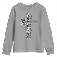 Son Of God Jesus Youth Sweatshirt Camo Christ Cross Christian 9 John 3 16