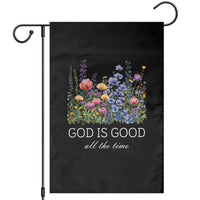 God Is Good Garden Flag Wildflower Christian Jesus Graphic Religious Bible Verse