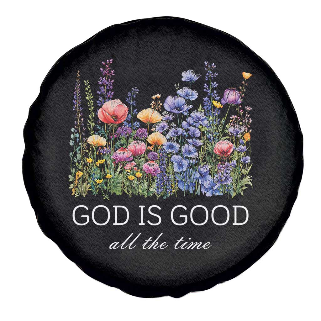God Is Good Spare Tire Cover Wildflower Christian Jesus Graphic Religious Bible Verse