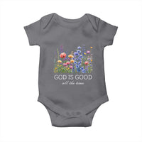 God Is Good Baby Onesie Wildflower Christian Jesus Graphic Religious Bible Verse