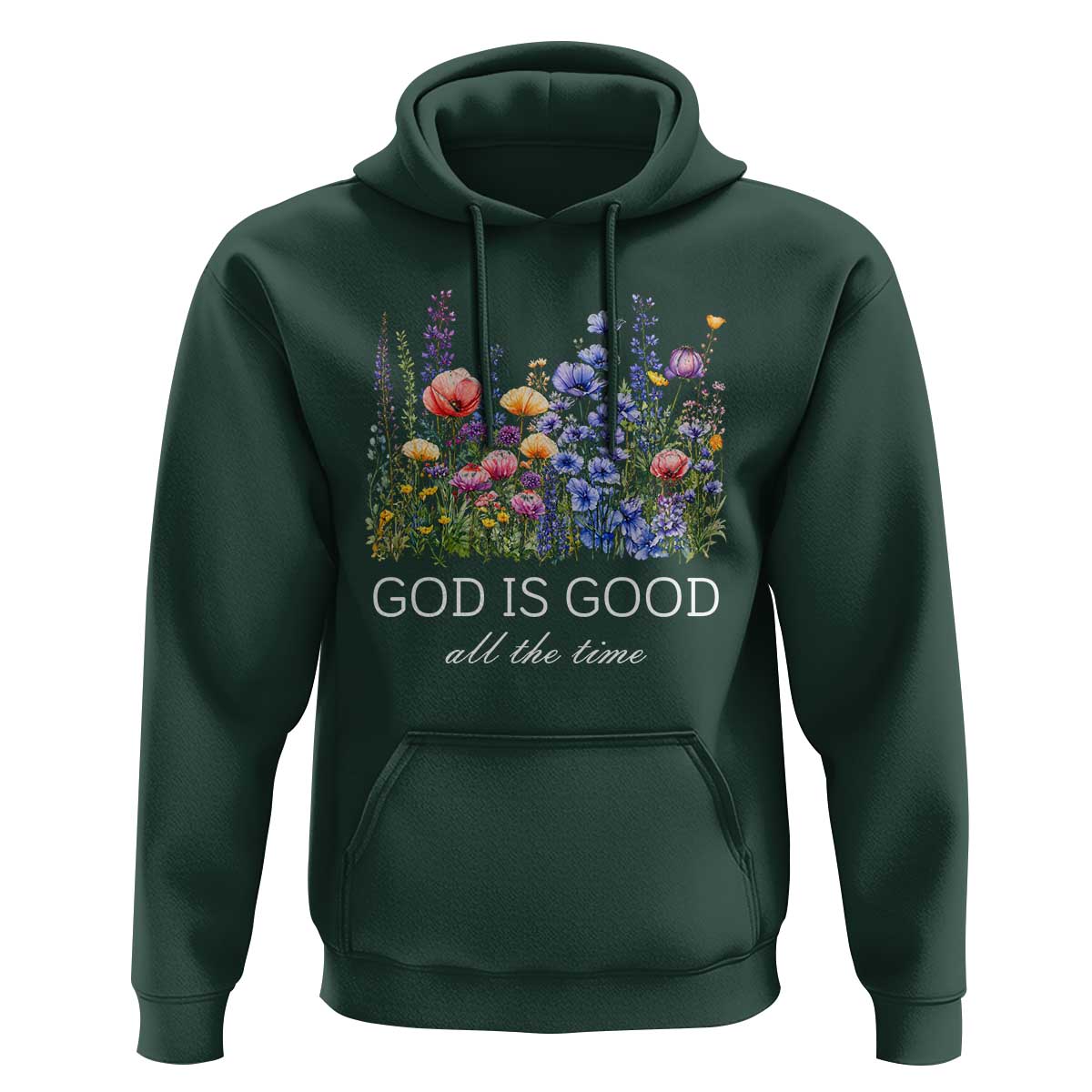 God Is Good Hoodie Wildflower Christian Jesus Graphic Religious Bible Verse