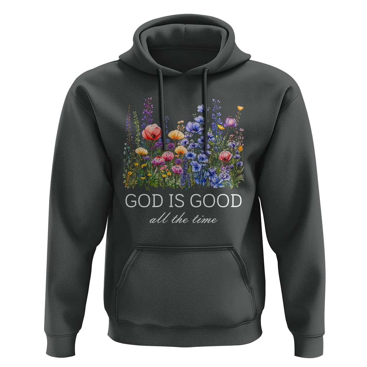 God Is Good Hoodie Wildflower Christian Jesus Graphic Religious Bible Verse