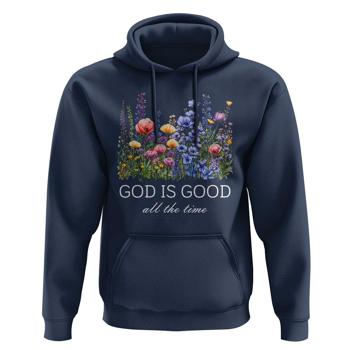 God Is Good Hoodie Wildflower Christian Jesus Graphic Religious Bible Verse