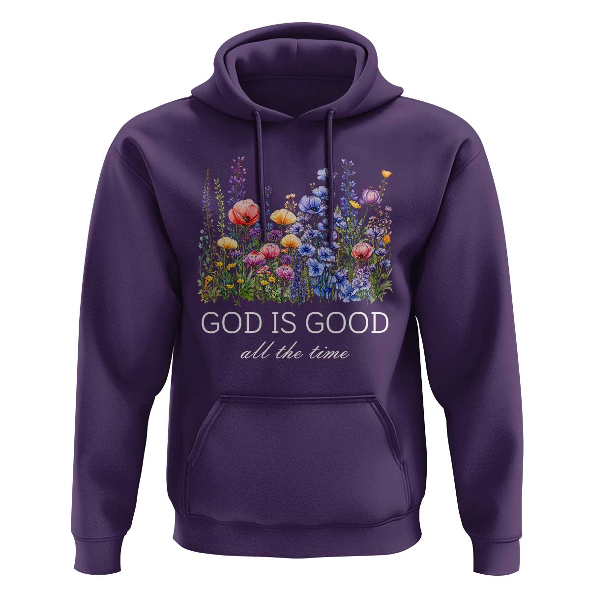 God Is Good Hoodie Wildflower Christian Jesus Graphic Religious Bible Verse