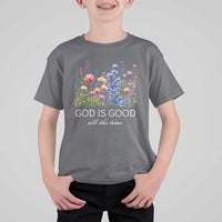 God Is Good T Shirt For Kid Wildflower Christian Jesus Graphic Religious Bible Verse