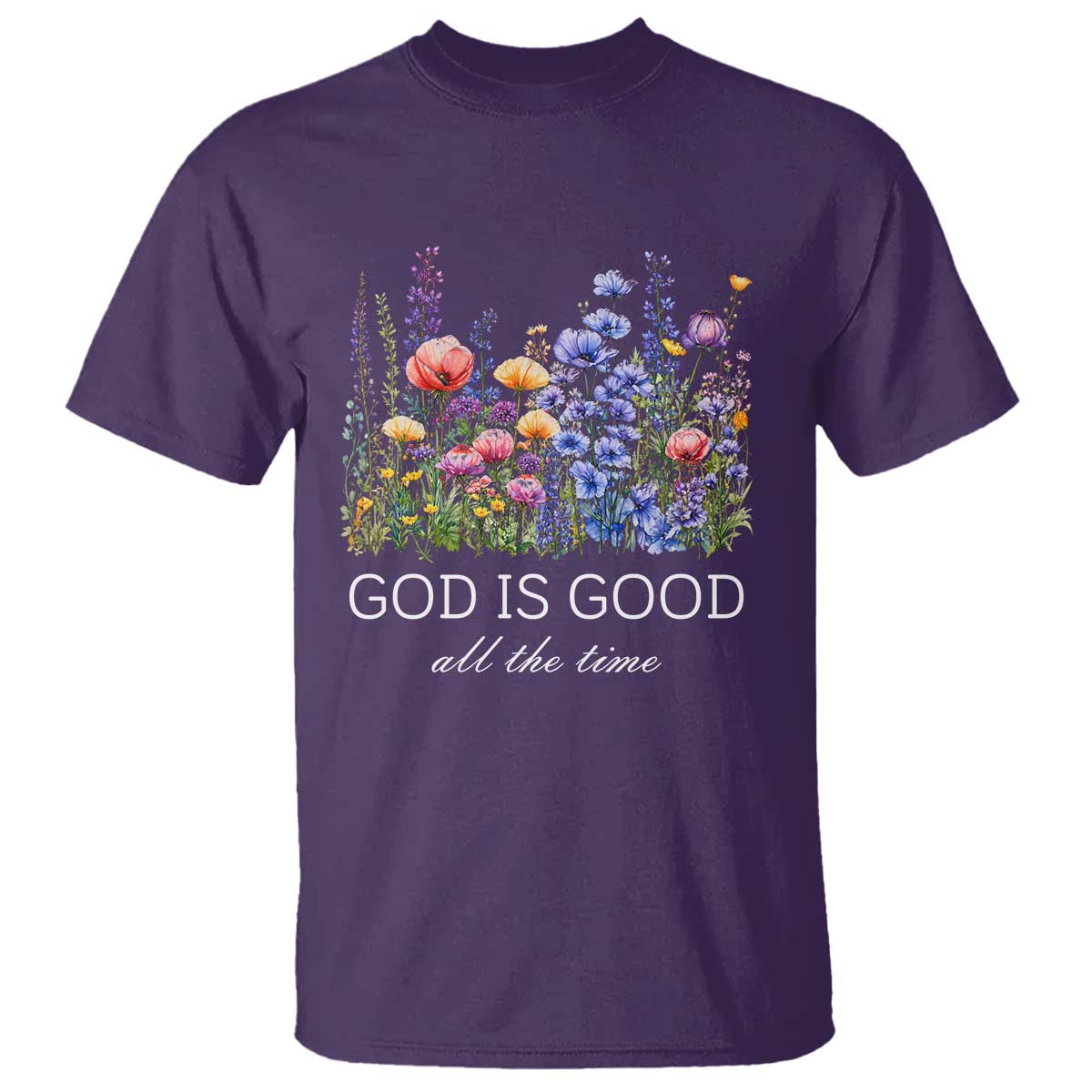 God Is Good T Shirt Wildflower Christian Jesus Graphic Religious Bible Verse