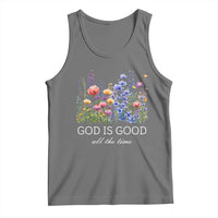 God Is Good Tank Top Wildflower Christian Jesus Graphic Religious Bible Verse