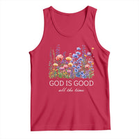 God Is Good Tank Top Wildflower Christian Jesus Graphic Religious Bible Verse