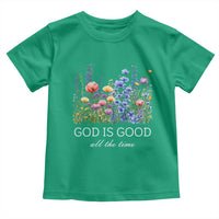 God Is Good Toddler T Shirt Wildflower Christian Jesus Graphic Religious Bible Verse