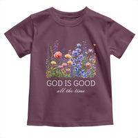God Is Good Toddler T Shirt Wildflower Christian Jesus Graphic Religious Bible Verse