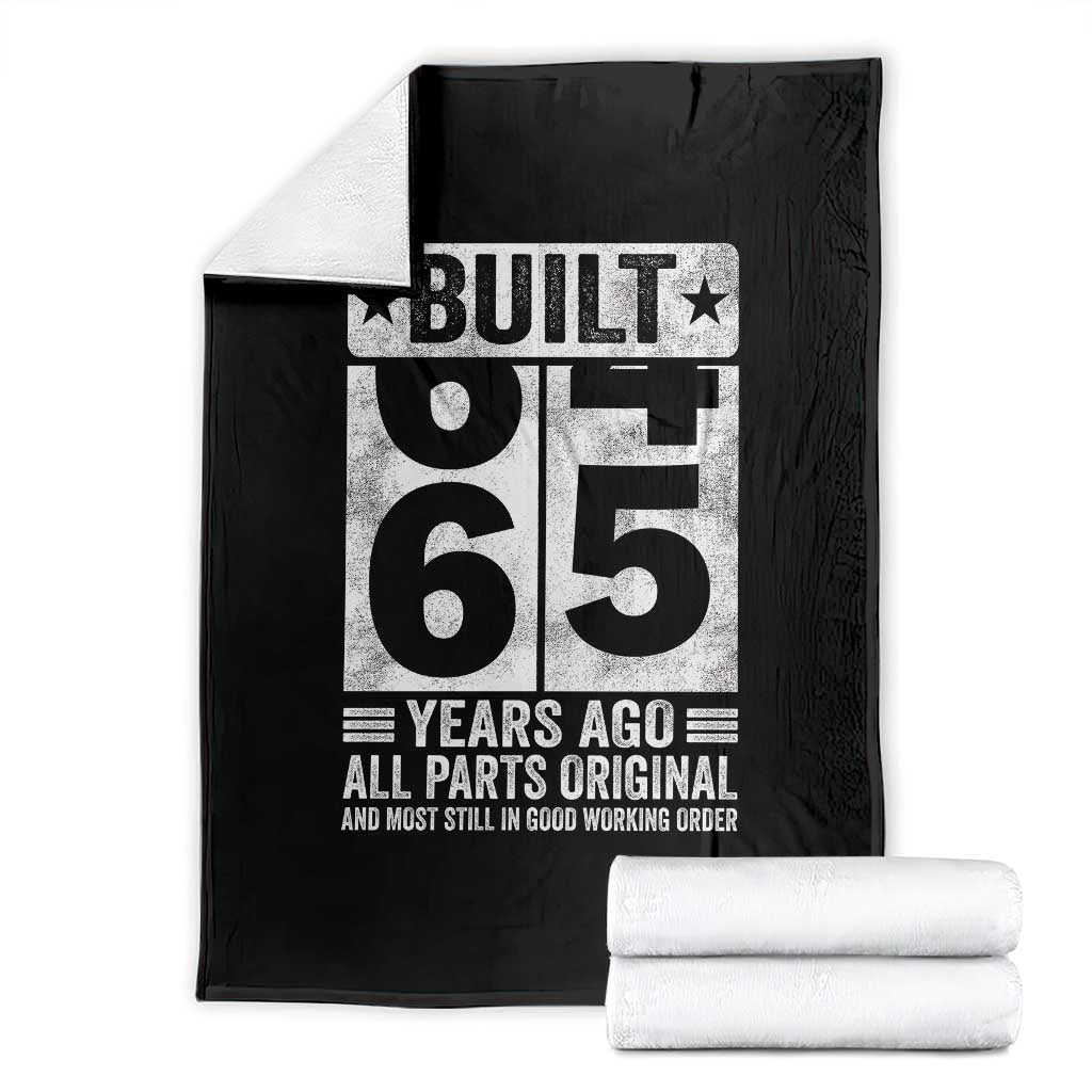 65th Birthday Throw Blanket Built 65 Years Ago All Parts Original Gifts