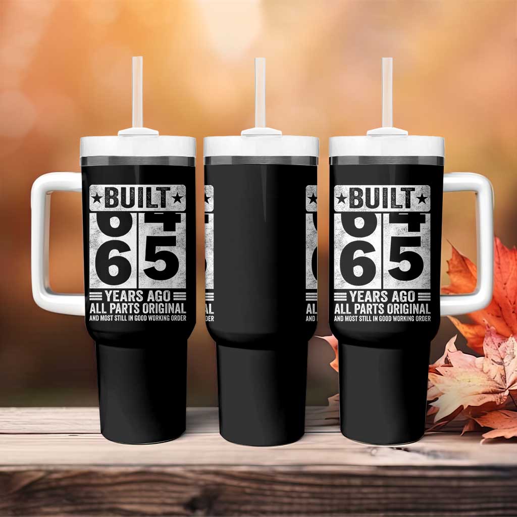 65th Birthday Tumbler With Handle Built 65 Years Ago All Parts Original Gifts