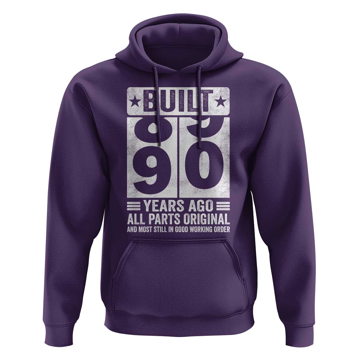 90th Birthday Hoodie Built 90 Years Ago All Parts Original Gifts
