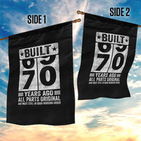 70th Birthday Garden Flag Built 70 Years Ago All Parts Original Gifts