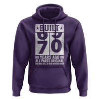 70th Birthday Hoodie Built 70 Years Ago All Parts Original Gifts