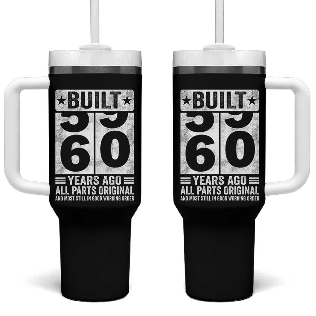 60th Birthday Tumbler With Handle Built 60 Years Ago All Parts Original Gifts