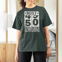 50th Birthday T Shirt For Women Built 50 Years Ago All Parts Original Gifts