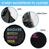 Funny 90th Birthday Spare Tire Cover Retro Vintage Badass Bih Since 1936