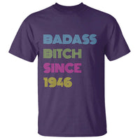 Funny 80th Birthday T Shirt Retro Vintage Badass Bih Since 1946