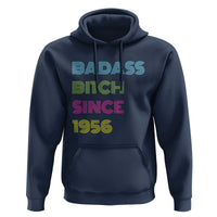 Funny 70th Birthday Hoodie Retro Vintage Badass Bih Since 1956