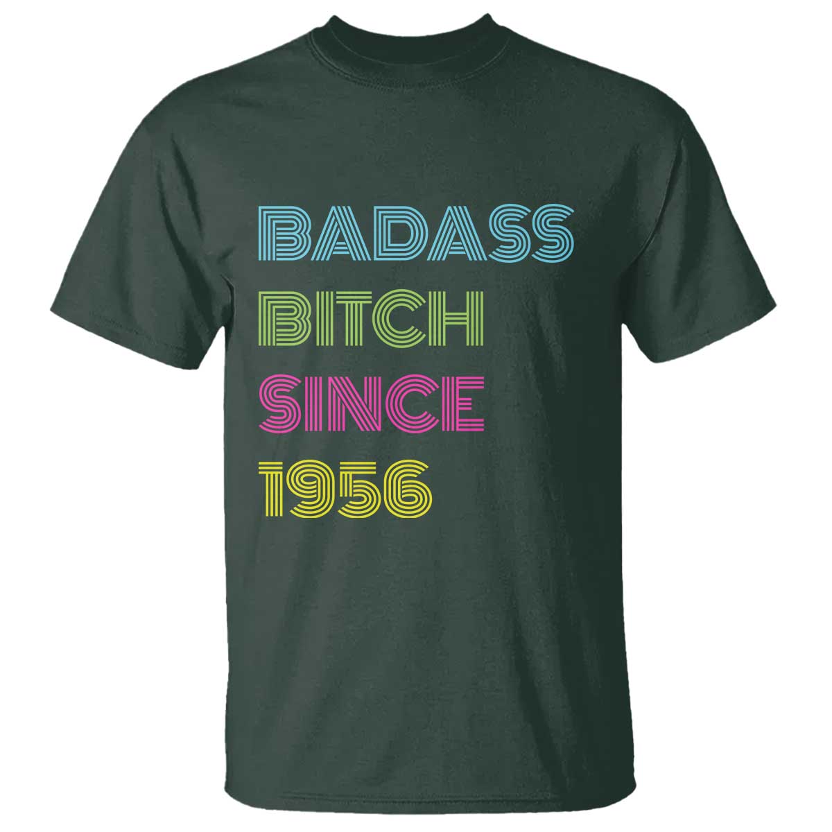 Funny 70th Birthday T Shirt Retro Vintage Badass Bih Since 1956