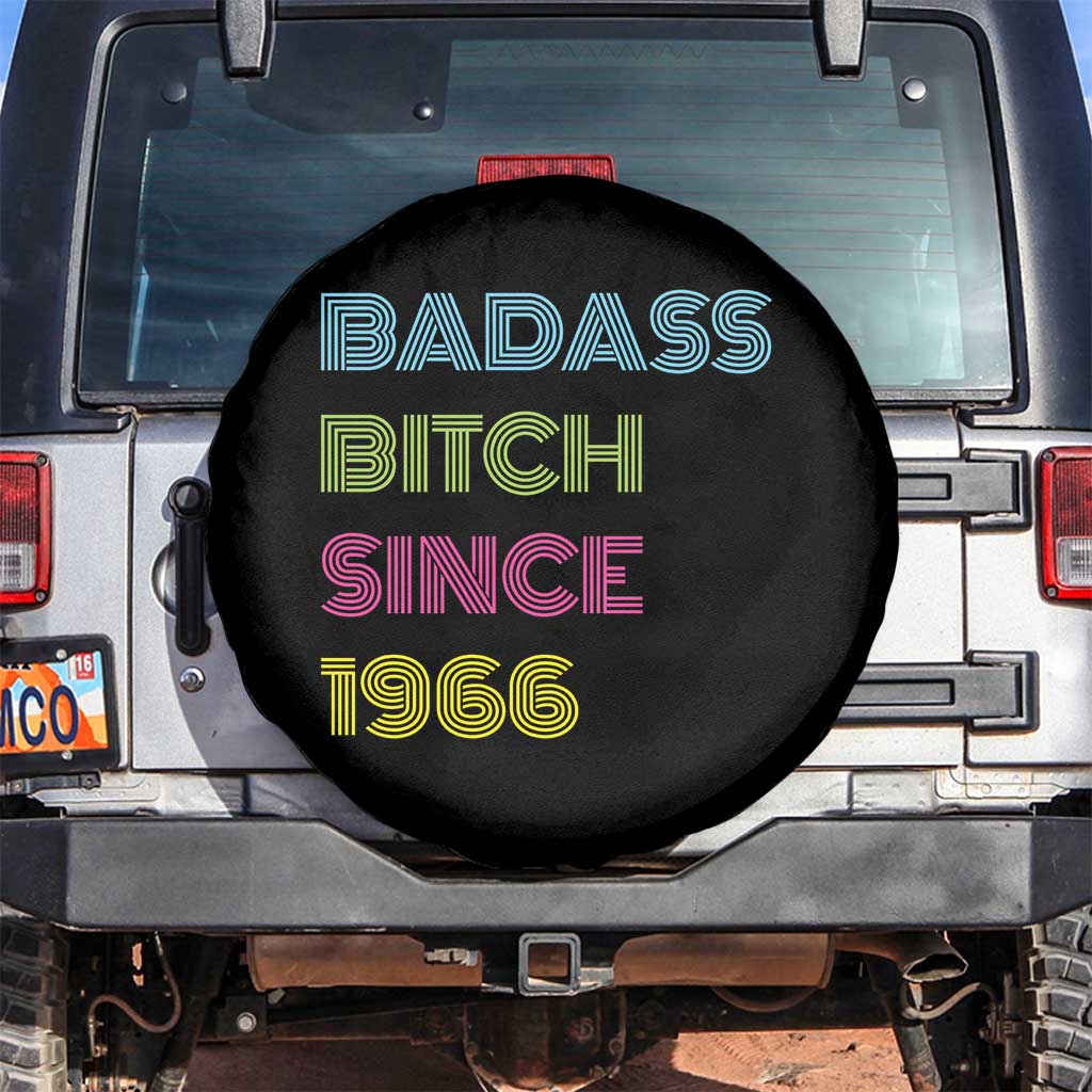 Funny 60th Birthday Spare Tire Cover Retro Vintage Badass Bih Since 1966