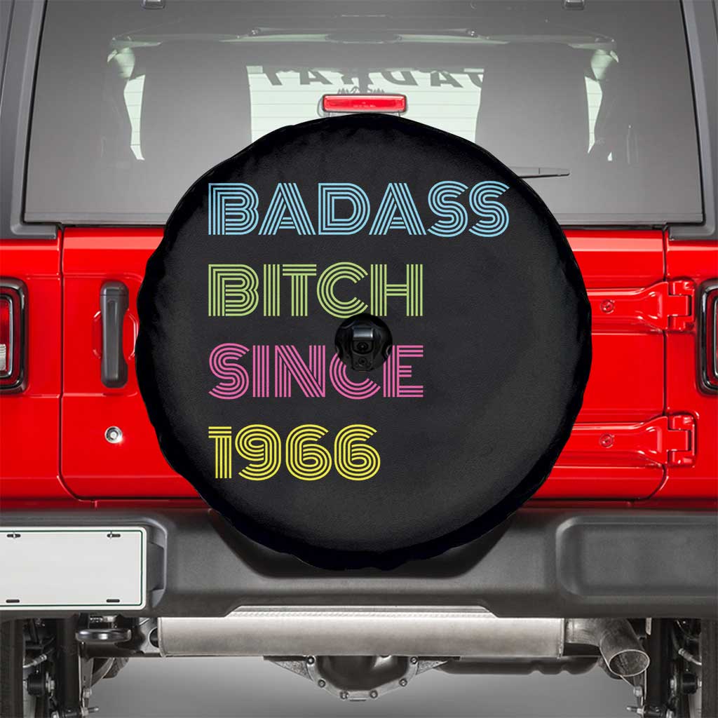 Funny 60th Birthday Spare Tire Cover Retro Vintage Badass Bih Since 1966