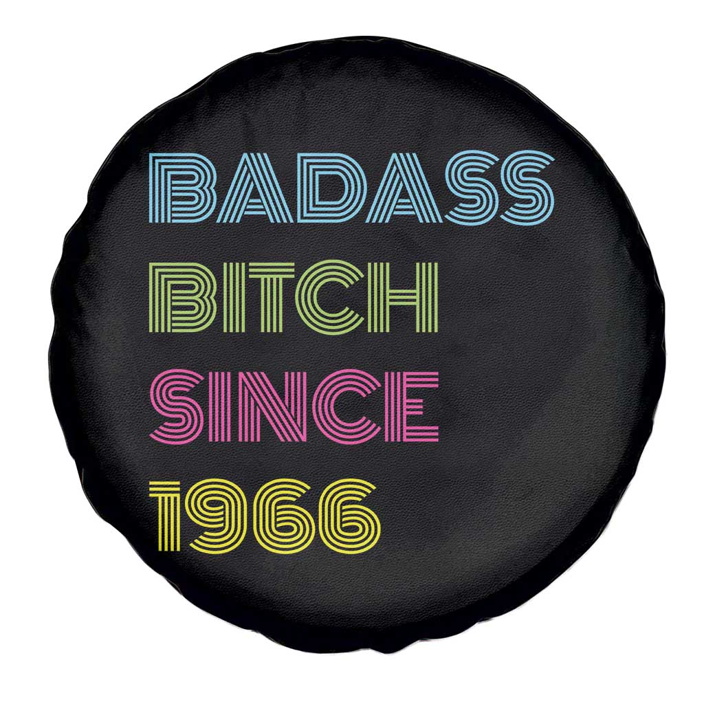Funny 60th Birthday Spare Tire Cover Retro Vintage Badass Bih Since 1966