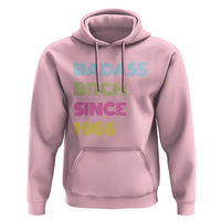 Funny 60th Birthday Hoodie Retro Vintage Badass Bih Since 1966