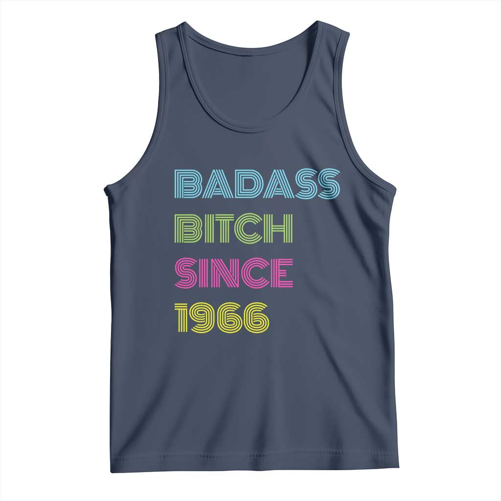 Funny 60th Birthday Tank Top Retro Vintage Badass Bih Since 1966