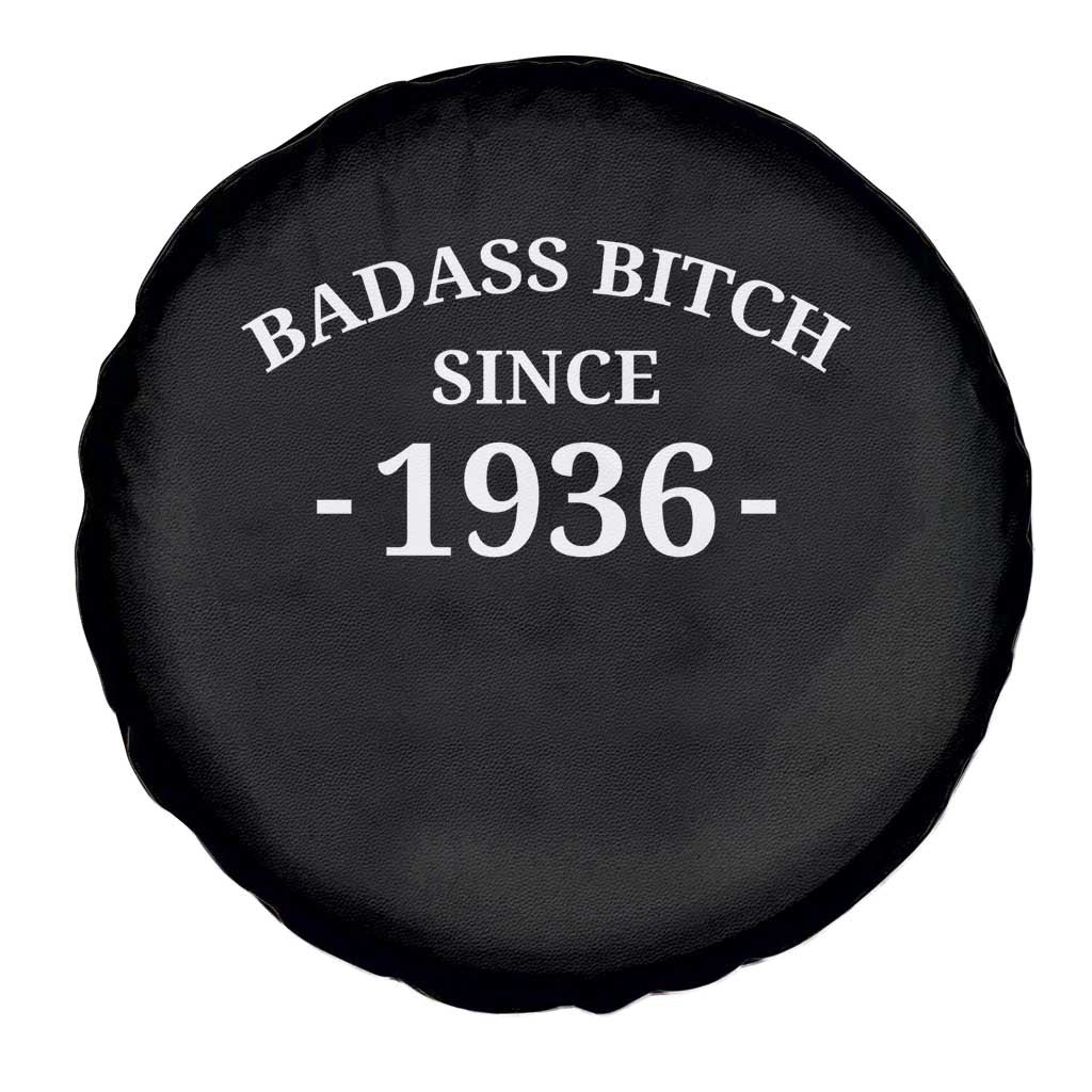 Funny 90th Birthday Spare Tire Cover Badass Bih Since 1936