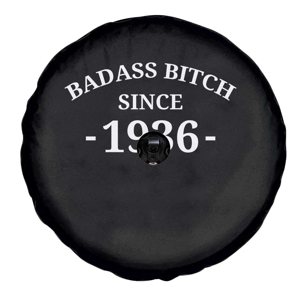 Funny 90th Birthday Spare Tire Cover Badass Bih Since 1936