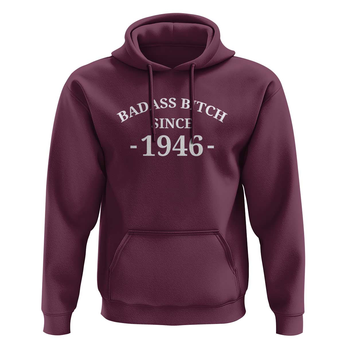 Funny 80th Birthday Hoodie Badass Bih Since 1946