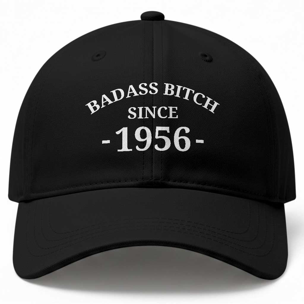 Funny 70th Birthday Baseball Cap Badass Bih Since 1956