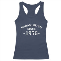 Funny 70th Birthday Racerback Tank Top Badass Bih Since 1956