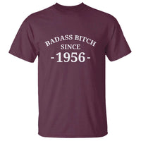 Funny 70th Birthday T Shirt Badass Bih Since 1956